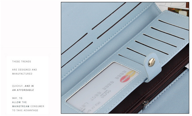 2021 High quality Women Long Plaid PU Leather Fashion Hasp Coin Purse Phone Bag Holders Female Wallet For Girls Ladies