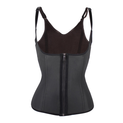 2021 High quality Corset Latex Waist Trainer 6 Steel Bone Cinta Modeladora Vest Body Shaper Slimming Girdle Shapewear