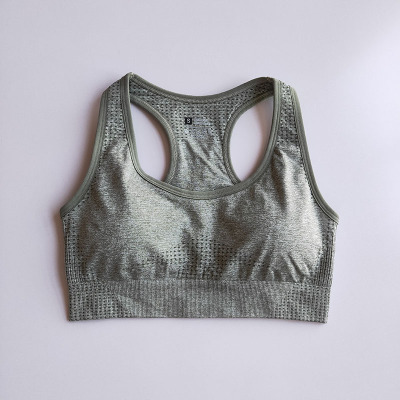 2021 High quality Sports Bra Medium Support Running Racerback Yoga Bra Vest Type Brassiere Sport Woman Fitness Bra