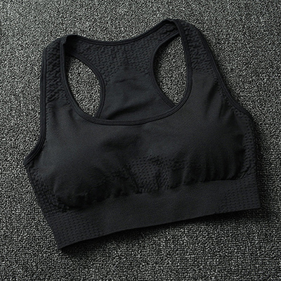 2021 High quality Sports Bra Medium Support Running Racerback Yoga Bra Vest Type Brassiere Sport Woman Fitness Bra