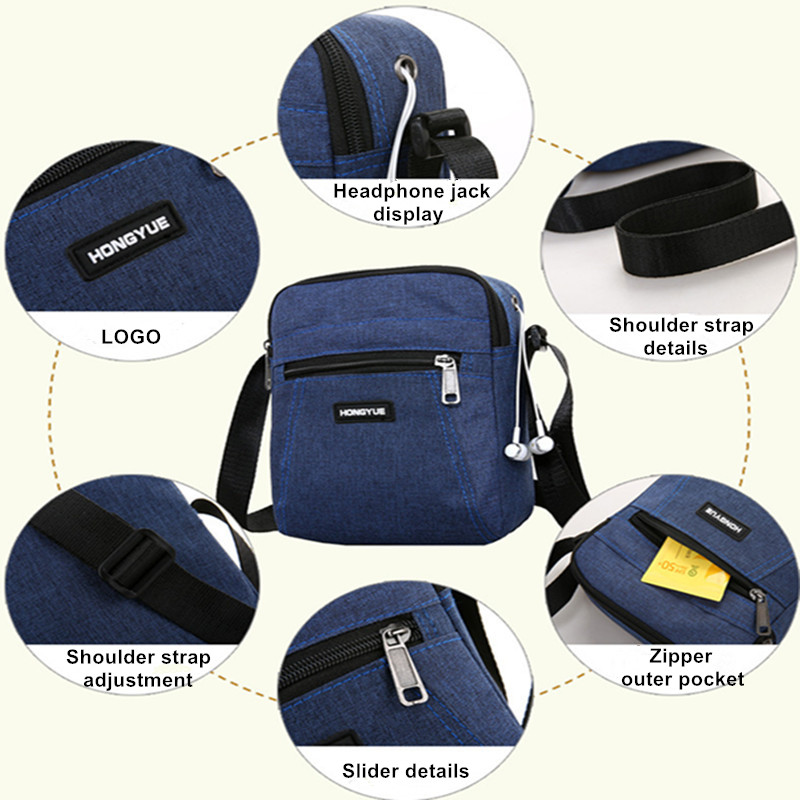 2021 High quality Men's Messenger Bag Crossbody Shoulder Bags Travel Bag Man Purse Small Sling Pack for Work Business