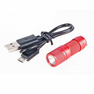 2021 High quality Outdoor Mini Portable Keychain USB Rechargeable LED Flashlight Torch Lamp Light