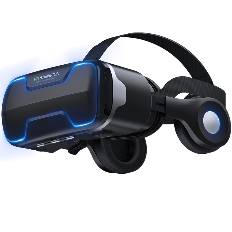 VR shinecon headset version virtual reality 3D VR glasses headset helmets Optional controller
