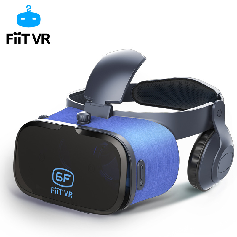 2021 High quality FIIT VR Virtual Reality 3D Glasses cardboard with Headset Stereo Box For smartphone 4.7-6.0 inch