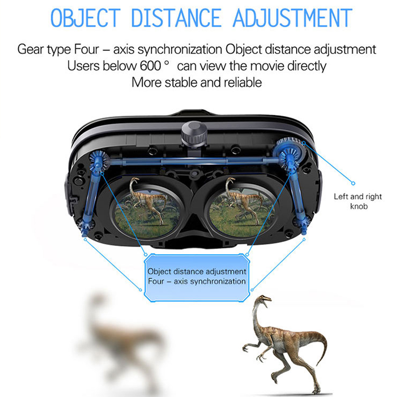 2021 High quality FIIT VR Virtual Reality 3D Glasses cardboard with Headset Stereo Box For smartphone 4.7-6.0 inch