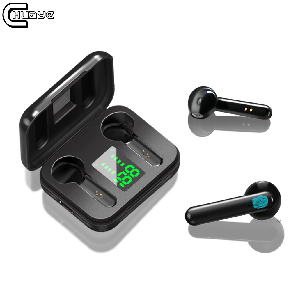 2021 High quality J4 TWS Wireless Touch Control Headphones Bluetoooth 5.0 Sport Hi-Fi HD Stereo Sweatproof With Mic
