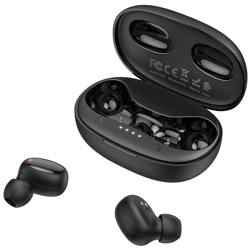 2021 High quality HOCO ES35 TWS Wireless Earpiece Bluetooth 5.0 Earphones sport Earbuds With Mic For iPhone 11 Pro