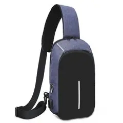 2021 High quality Men's Bags Outdoor Leisure Chest Package SUB The Headset Jack A Small Bag Men's Chest Package