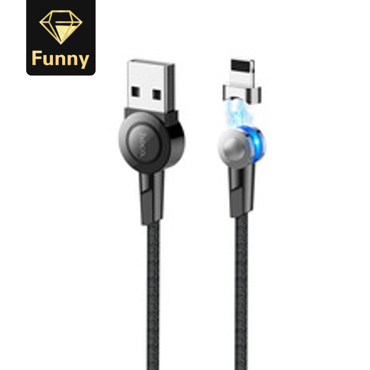 2021 High quality 180 Degree Cable 3A Fast Charging Micro USB TypeCharger Cable LED Wire