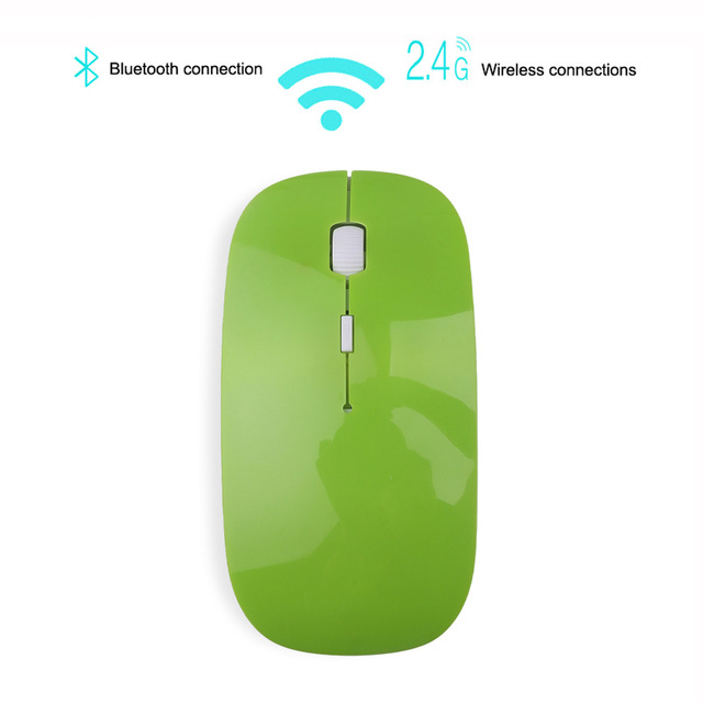 Wireless Dual Mode 2 In 1 Cordless Bluetooth 5.0 + 2.4Ghz Mouse Ergonomic Portable Optical Mice