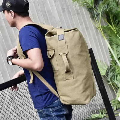 2021 High quality Multi-purpose Bucket Mountaineering Travel Bag Large Shoulder Bags Men Army Trip Foldable Hand Bag