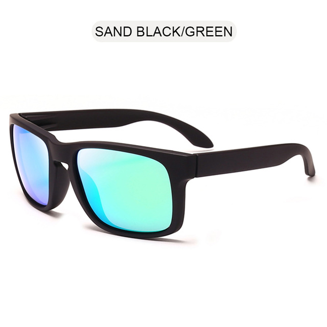 2021 High quality Fashion Square Polarized Sunglasses Men Vintage Plastic Male Sun Glasses Black Sport Shades