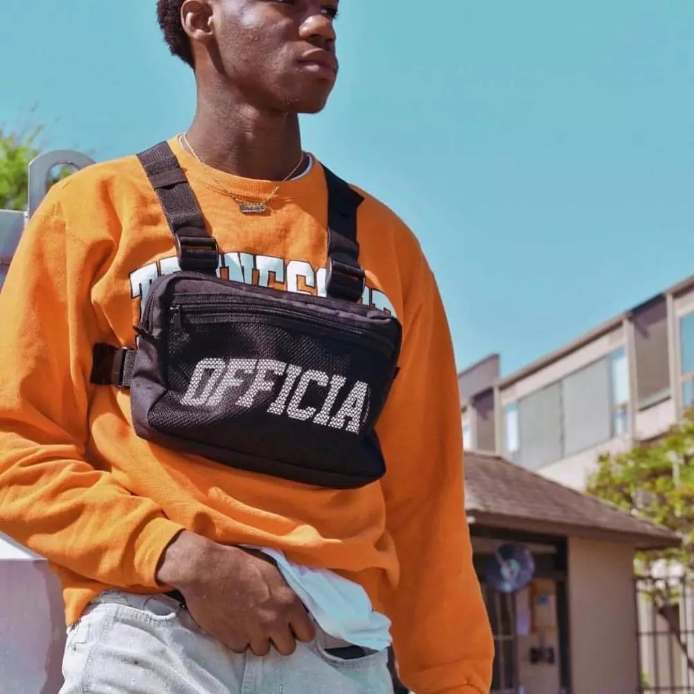 2021 High quality Men Bag Tactical Vest Hip Hop Style Crossbody Chest Bags Packs for Women   Fashion Punck Chest