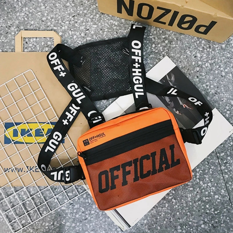 2021 High quality Men Bag Tactical Vest Hip Hop Style Crossbody Chest Bags Packs for Women   Fashion Punck Chest