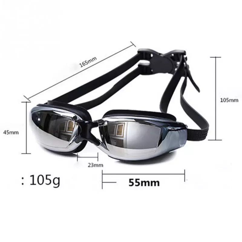 2021 High quality Anti-fog Swimming Goggles Adjustable Elastic Swimming Goggles Unisex Swimming Diving Glass