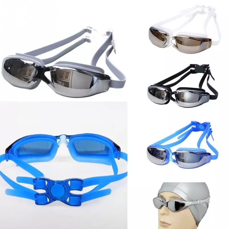 2021 High quality Anti-fog Swimming Goggles Adjustable Elastic Swimming Goggles Unisex Swimming Diving Glass