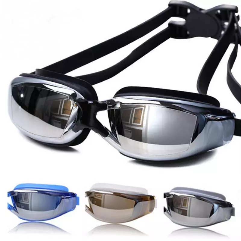 2021 High quality Anti-fog Swimming Goggles Adjustable Elastic Swimming Goggles Unisex Swimming Diving Glass