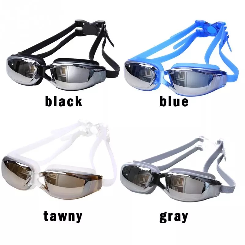 2021 High quality Anti-fog Swimming Goggles Adjustable Elastic Swimming Goggles Unisex Swimming Diving Glass