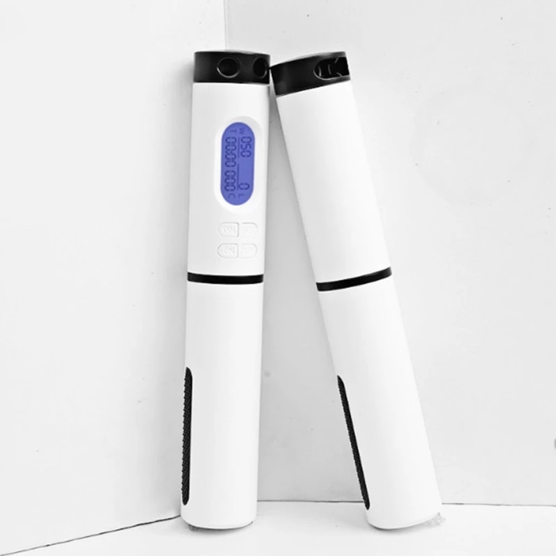 2021 High quality Cordless Steel Wire Skipping Rope with Count Display Professional Protable Fitness Weight-bearing