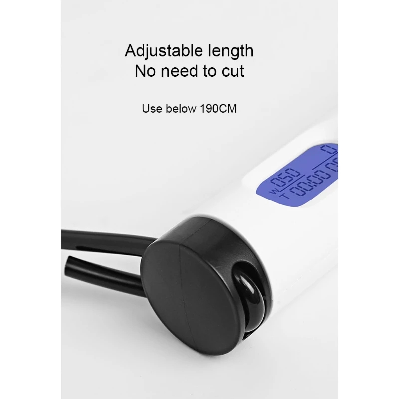 2021 High quality Cordless Steel Wire Skipping Rope with Count Display Professional Protable Fitness Weight-bearing