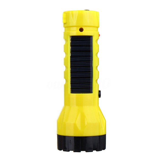 2021 High quality Outdoor Portable Solar Rechargeable Flashlight Direct Charging Hiking Bright Light Lantern Lamp