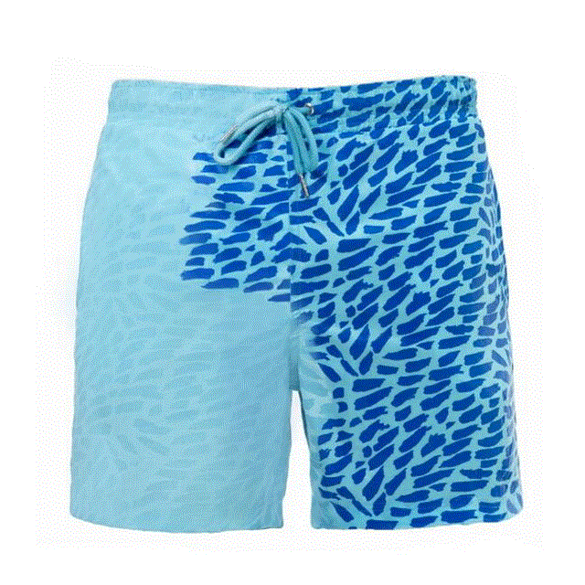 2021 High quality Beach Shorts Men Magical Color Change Swimming Short Trunks Summer Swimsuit Swimwear Shorts