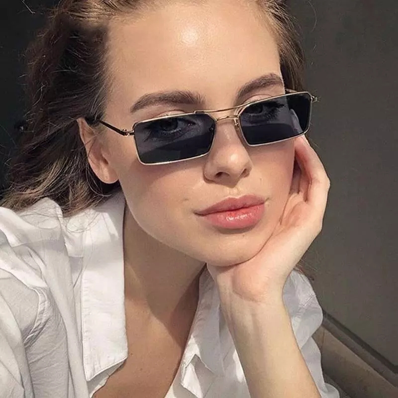 2021 High quality Sunglasses Women Luxury Brand Square Sun Glasses Shades Men Metal Sunglass Goggles