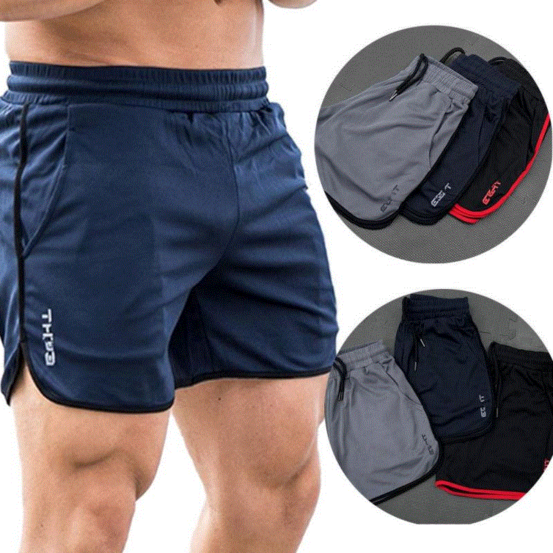 2021 High quality Men Training Fitness Sport Shorts Running Men Summer Beach Shorts Workout Quick Dry Short Pants