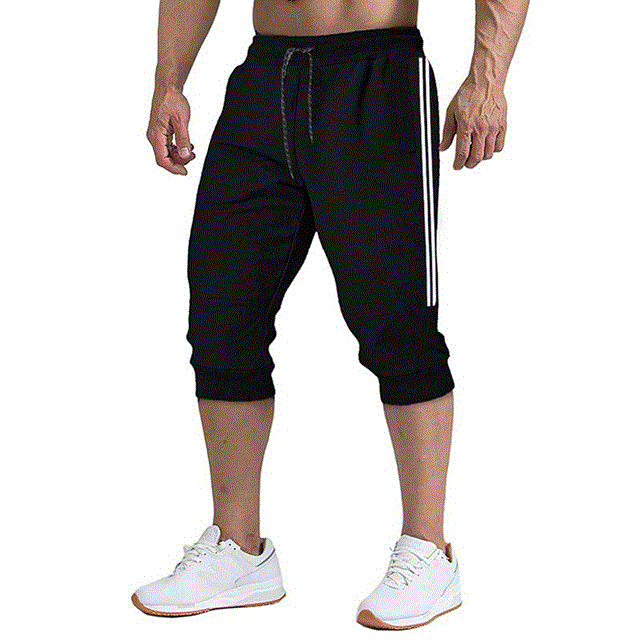 2021 High quality Casual Slim Harem Shorts Soft 3/4 Trousers Fashion New Brand Men Sweatpants Summer Comfy Male Shorts