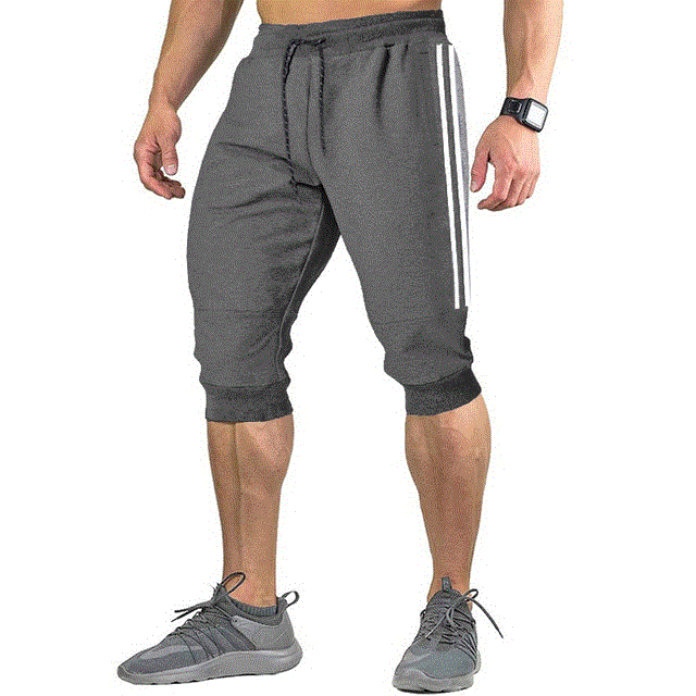 2021 High quality Casual Slim Harem Shorts Soft 3/4 Trousers Fashion New Brand Men Sweatpants Summer Comfy Male Shorts
