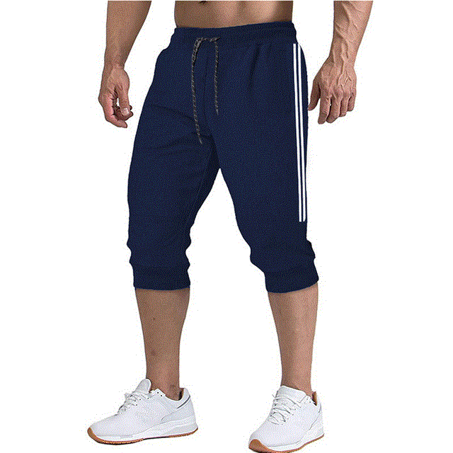 2021 High quality Casual Slim Harem Shorts Soft 3/4 Trousers Fashion New Brand Men Sweatpants Summer Comfy Male Shorts