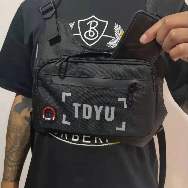 2021 High quality Unisex Chest Rig Bag Features Waistcoat Packs Streetwear Hip-hop Vest Tactical Chest Bag