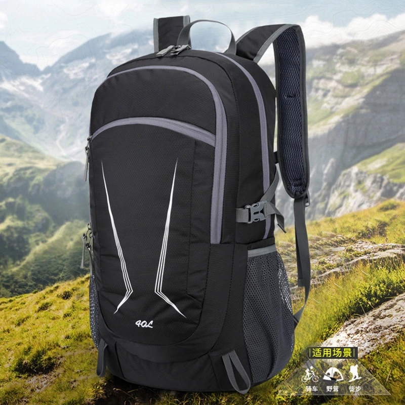 40L Climbing Bag Nylon Material Waterproof 6 Color Outdoor Sports Lightweight Travel Backpack