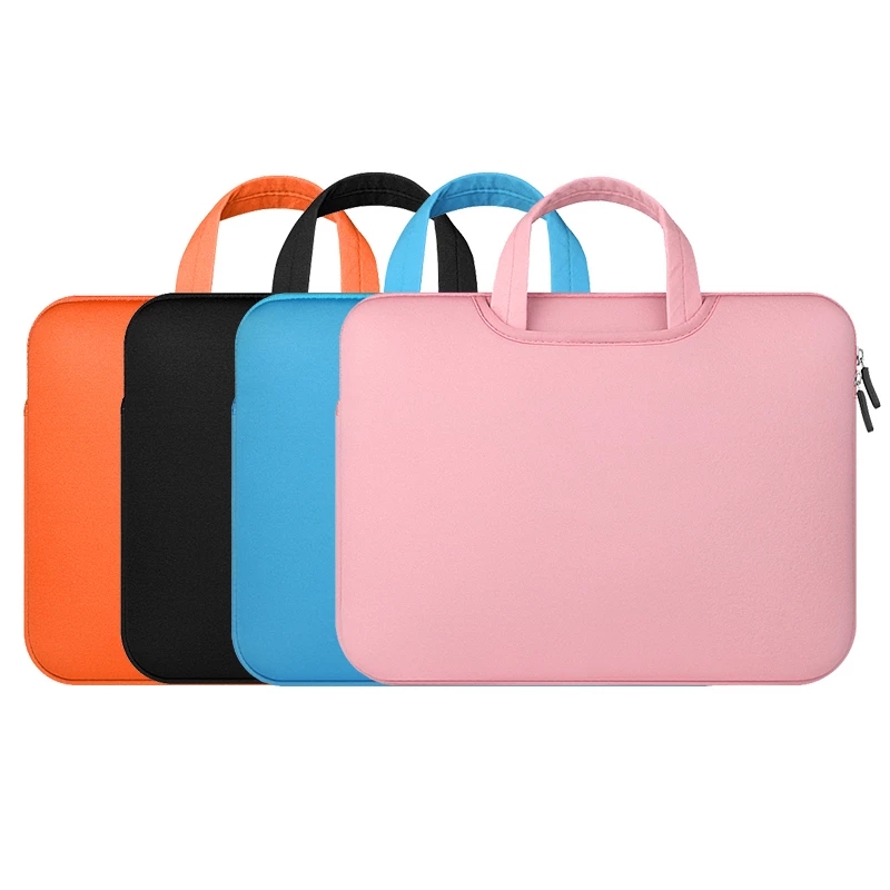 2021 High quality Waterproof Shockproof Sleeve Bag Laptop Carrying Case Solid Color Computer Bag Laptop Handbag