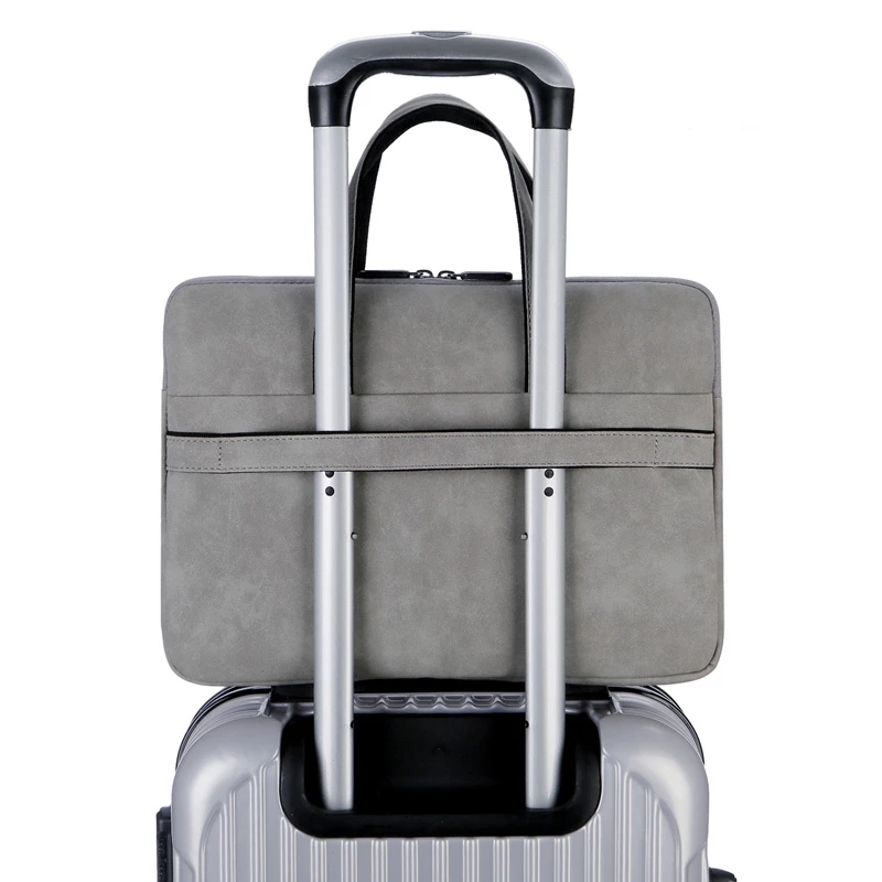 2021 High quality Bag For Macbook 15.6 Inch Notebook Pouch Laptop Women Men Waterproof Leather Briefcase