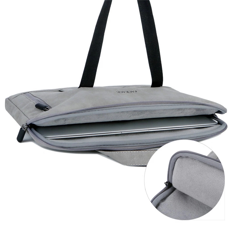 2021 High quality Bag For Macbook 15.6 Inch Notebook Pouch Laptop Women Men Waterproof Leather Briefcase