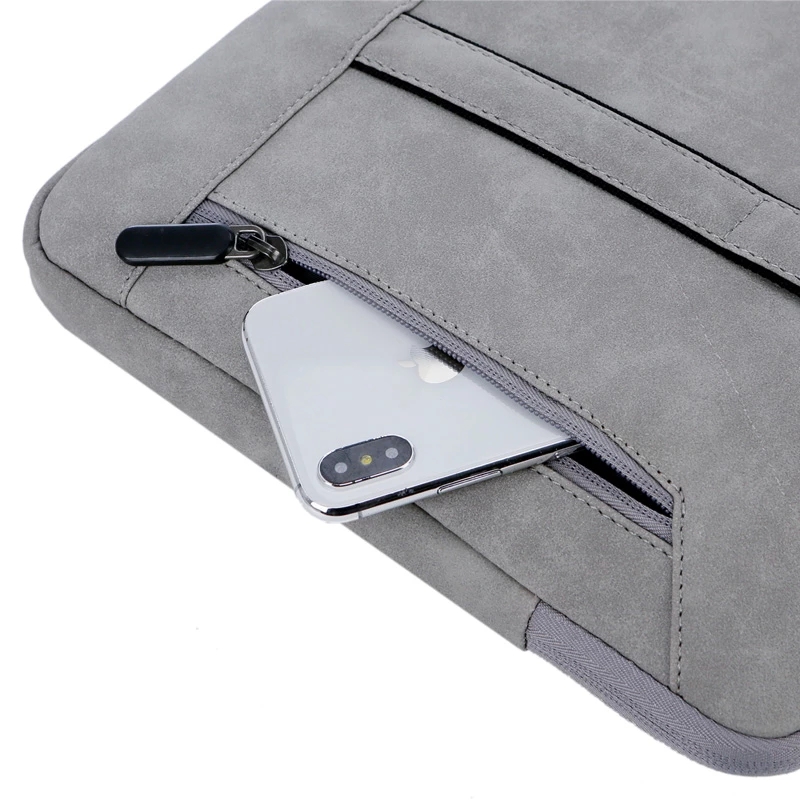 2021 High quality Bag For Macbook 15.6 Inch Notebook Pouch Laptop Women Men Waterproof Leather Briefcase