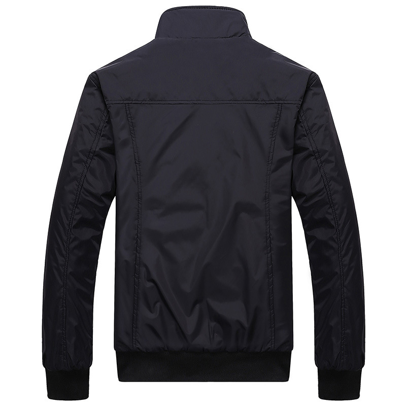 2021 High quality Casual Coats Solid Color Mens Sportswear Stand Collar Slim Jackets Male Bomber Jackets 4XL