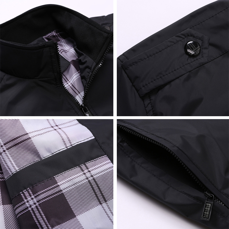 2021 High quality Casual Coats Solid Color Mens Sportswear Stand Collar Slim Jackets Male Bomber Jackets 4XL