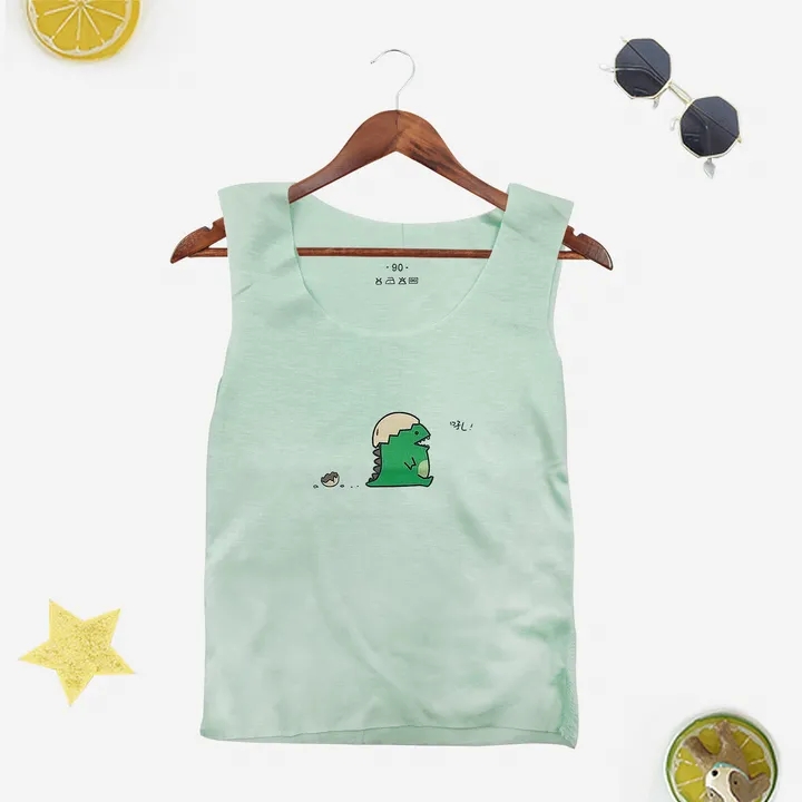 2021 High quality Hot Sale Fashion Undershirt Camisole Kids Underwear For Girls Summer Solid Cotton Toddler Boy Top