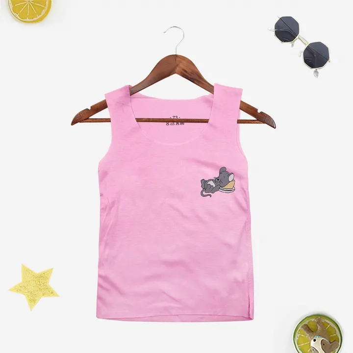 2021 High quality Hot Sale Fashion Undershirt Camisole Kids Underwear For Girls Summer Solid Cotton Toddler Boy Top