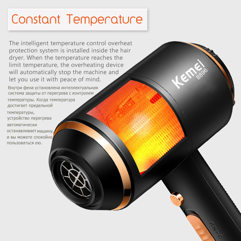 2021 High quality Hair Dryer Professional Electric Blow Dryer Strong Power Blowdryer Hot /Cold Blow Hair Drying Tools