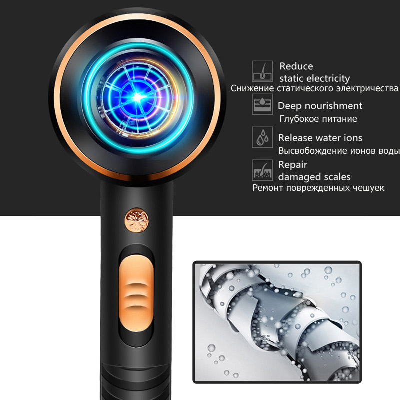 2021 High quality Hair Dryer Professional Electric Blow Dryer Strong Power Blowdryer Hot /Cold Blow Hair Drying Tools