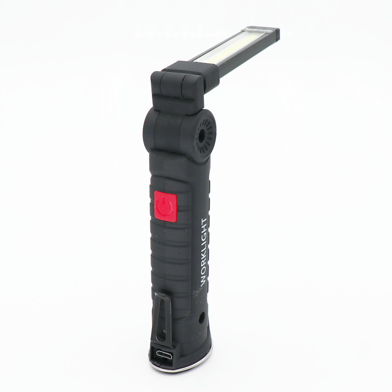 2021 High quality Portable COB Flashlight Torch USB Rechargeable LED Work Light Magnetic For Outdoor Camping