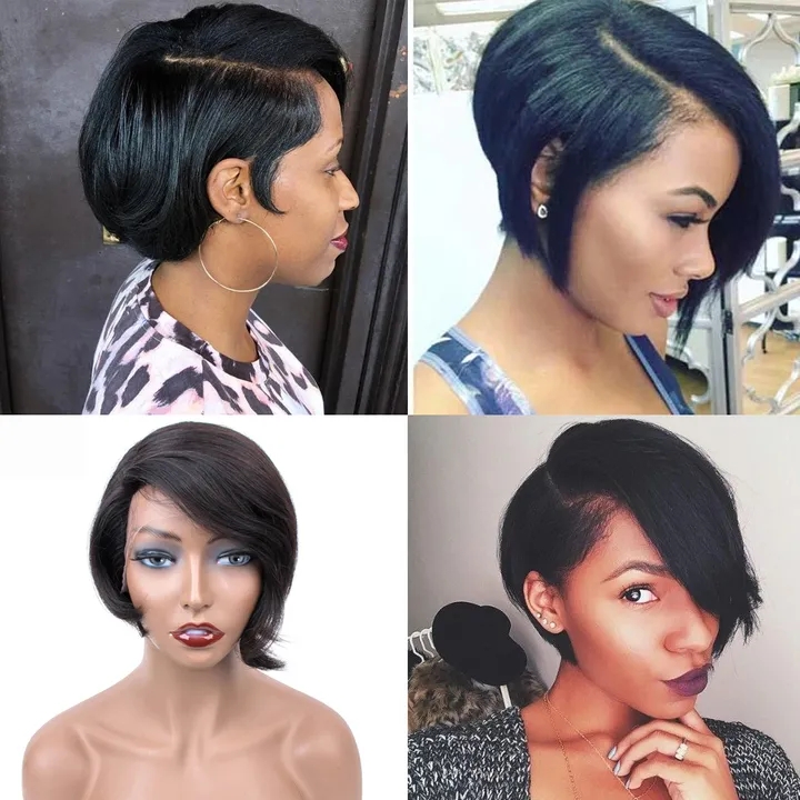 2021 High quality Short Wigs Pixie Cut Wig Straight Hair Wigs For Women