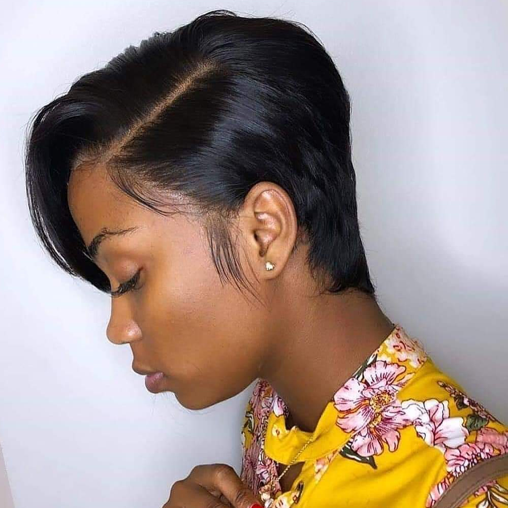 2021 High quality Short Wigs Pixie Cut Wig Straight Hair Wigs For Women