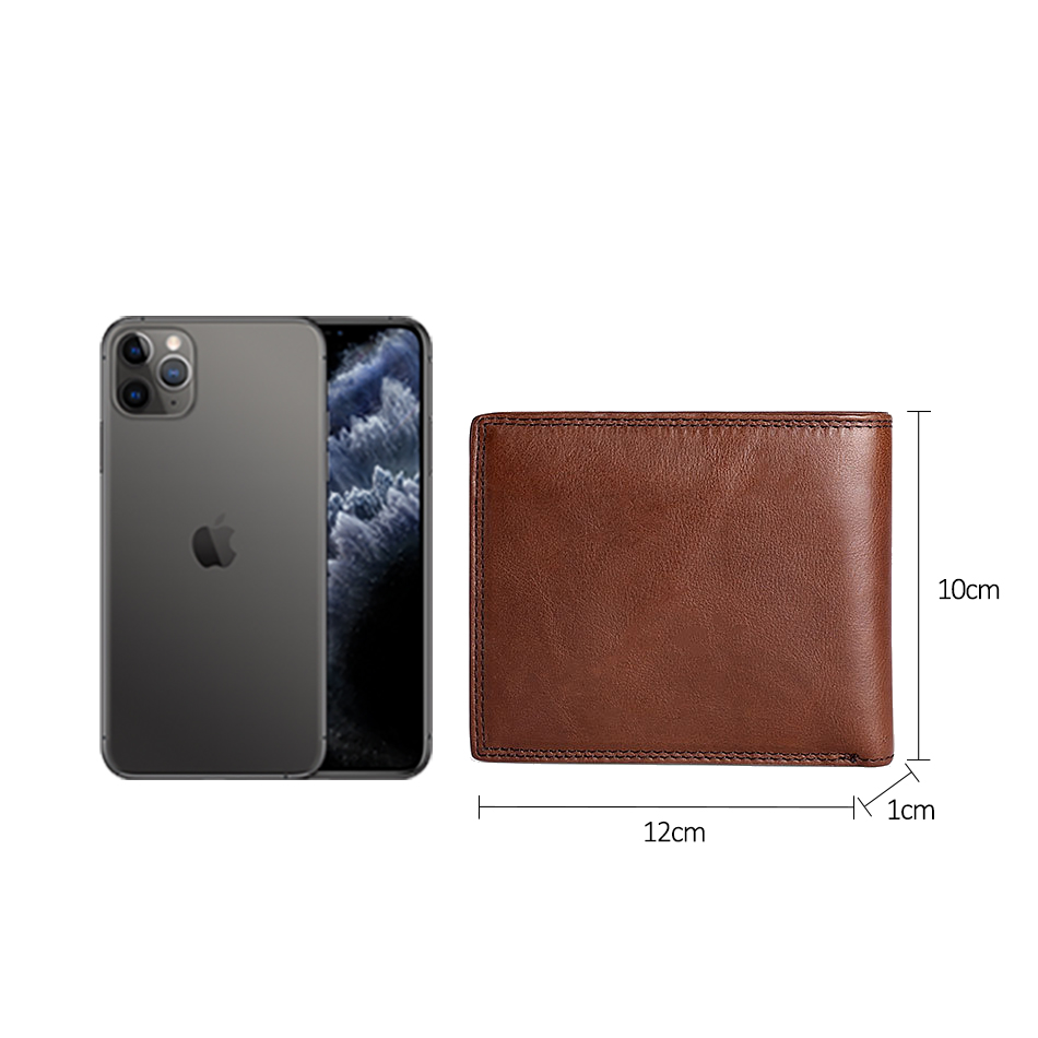 2021 High quality Men Wallets Brown Money Pocket Bag Trifold Wallet Male Short Zipper Coin Purses Small Hand Walet