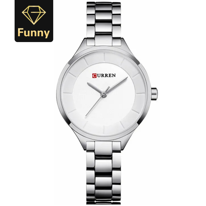 2021 High quality Curren Women Watches Luxury Gold Black Full Steel Dress Jewelry Quartz Elegant Clock RelogioFeminino
