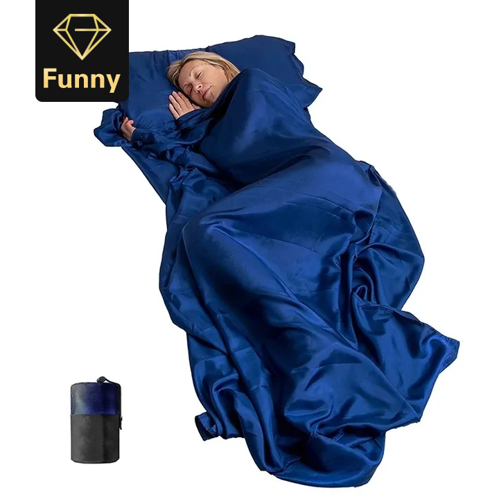 2021 High quality Microfiber Sleeping Bag Liner Travel Bed Sack Lightweight Sleep Bag Liners for Adults,for Hotels