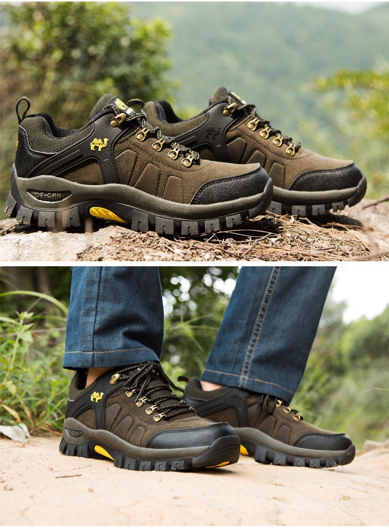 2021 High quality Men Hiking Shoes Outdoor Walking Jogging Trekking Mountain Climbing Sport Male Waterproof Sneakers
